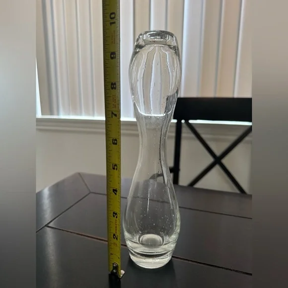 Bubble glass bud vase - Picture 2 of 7